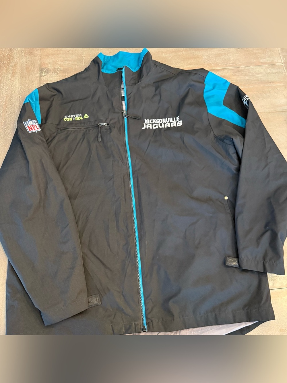 NFL Jacksonville Jaguars Jacket Reebok System Control Layers Sideline Sz Large